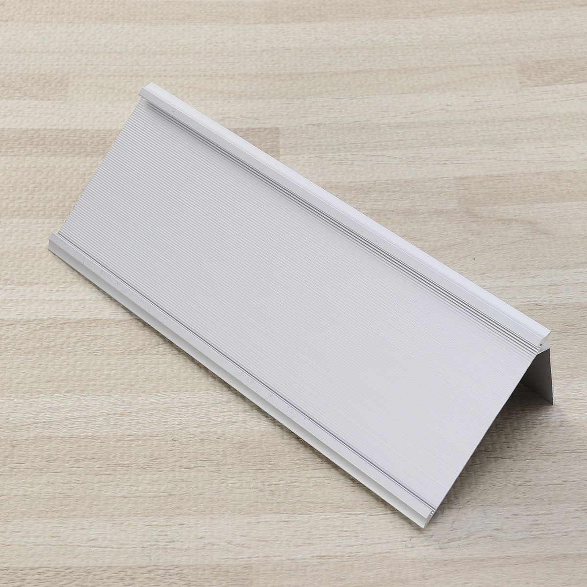 Desk Name Plate - L-förmiges Aluminium-Visitenkartenetui, Namenshalter für Ausweise, Kreditkarten,
