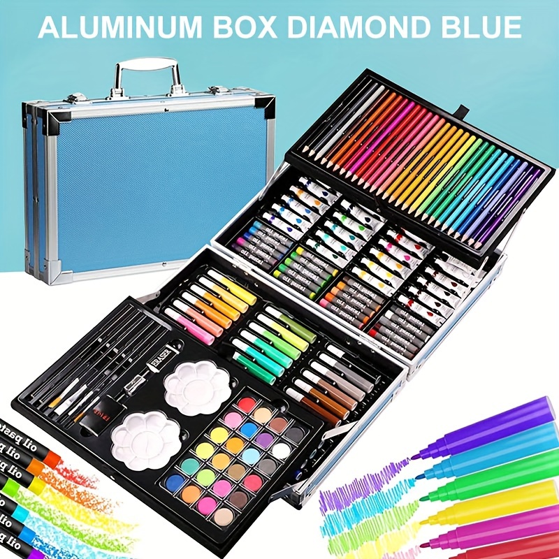 Highlighter Set Pastel - Künstlerbedarf, 145-Pack Mal- und Zeichenkunstset, Deluxe-Doppelschichten-Kunstset