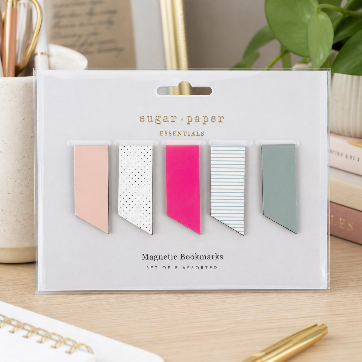 Paperclip Magnetic Set - Magnetisches Lesezeichen-Set mit stilvollen Büroklammern für