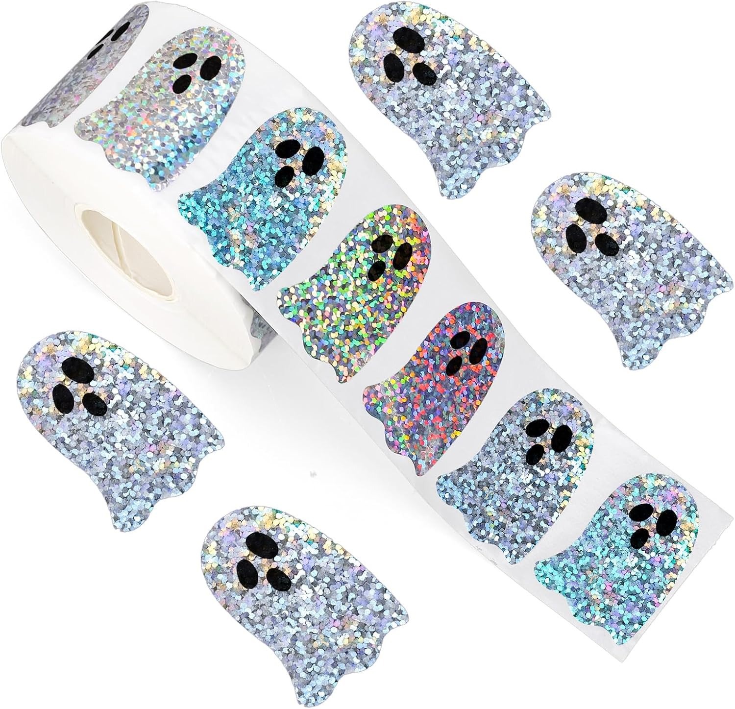 Sticker Label Roll - Halloween Geist Form DIY Wasserdichte Aufkleber