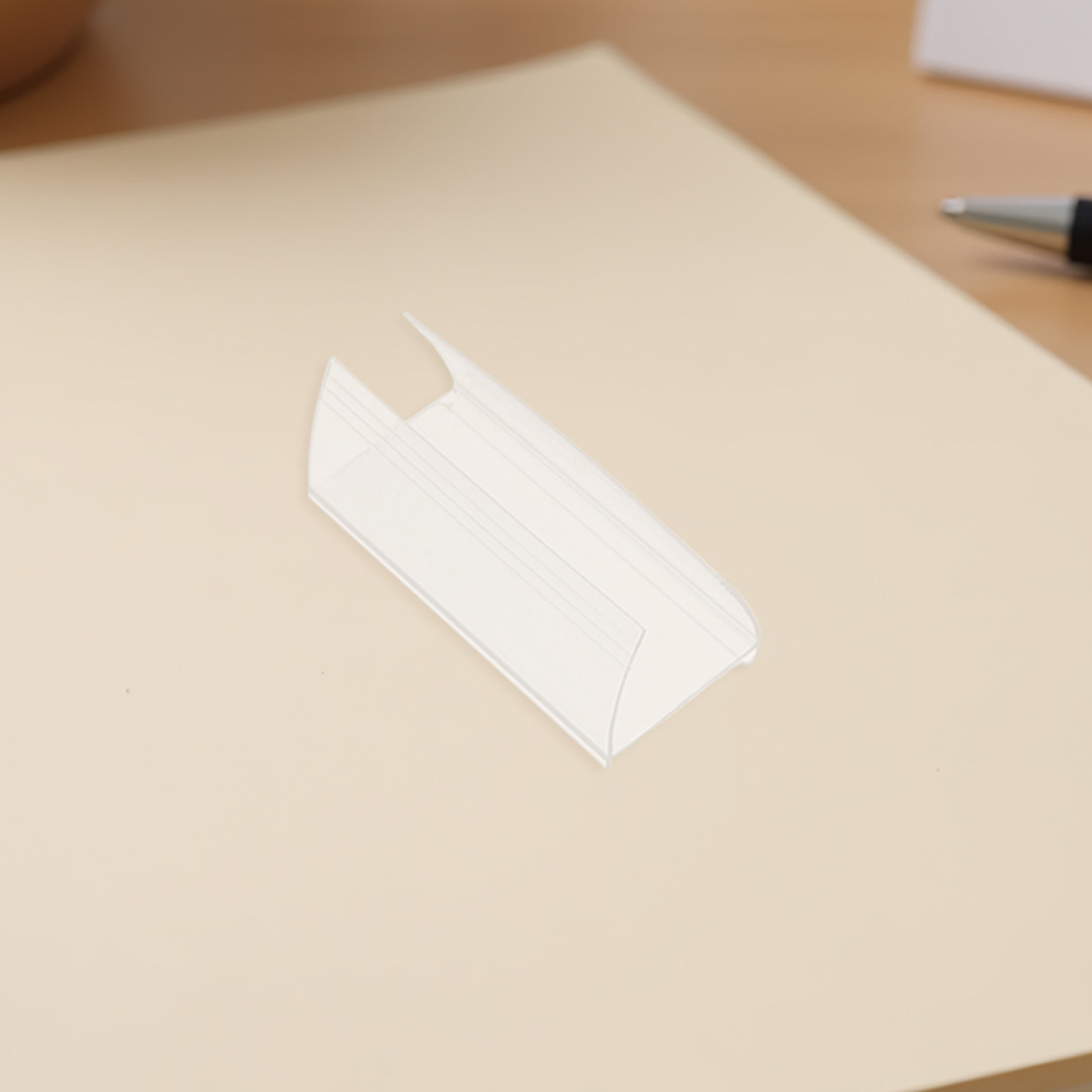 25 Stück Klare Kunststoff-Name – Desk Name Plate Bewertung und Preis