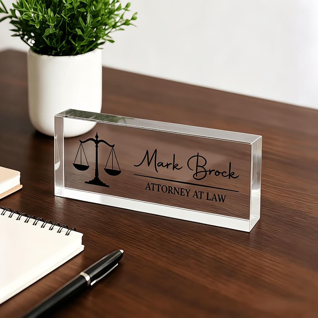Personalisiertes Acryl-Schreib – Desk Name Plate Bewertung und Preis