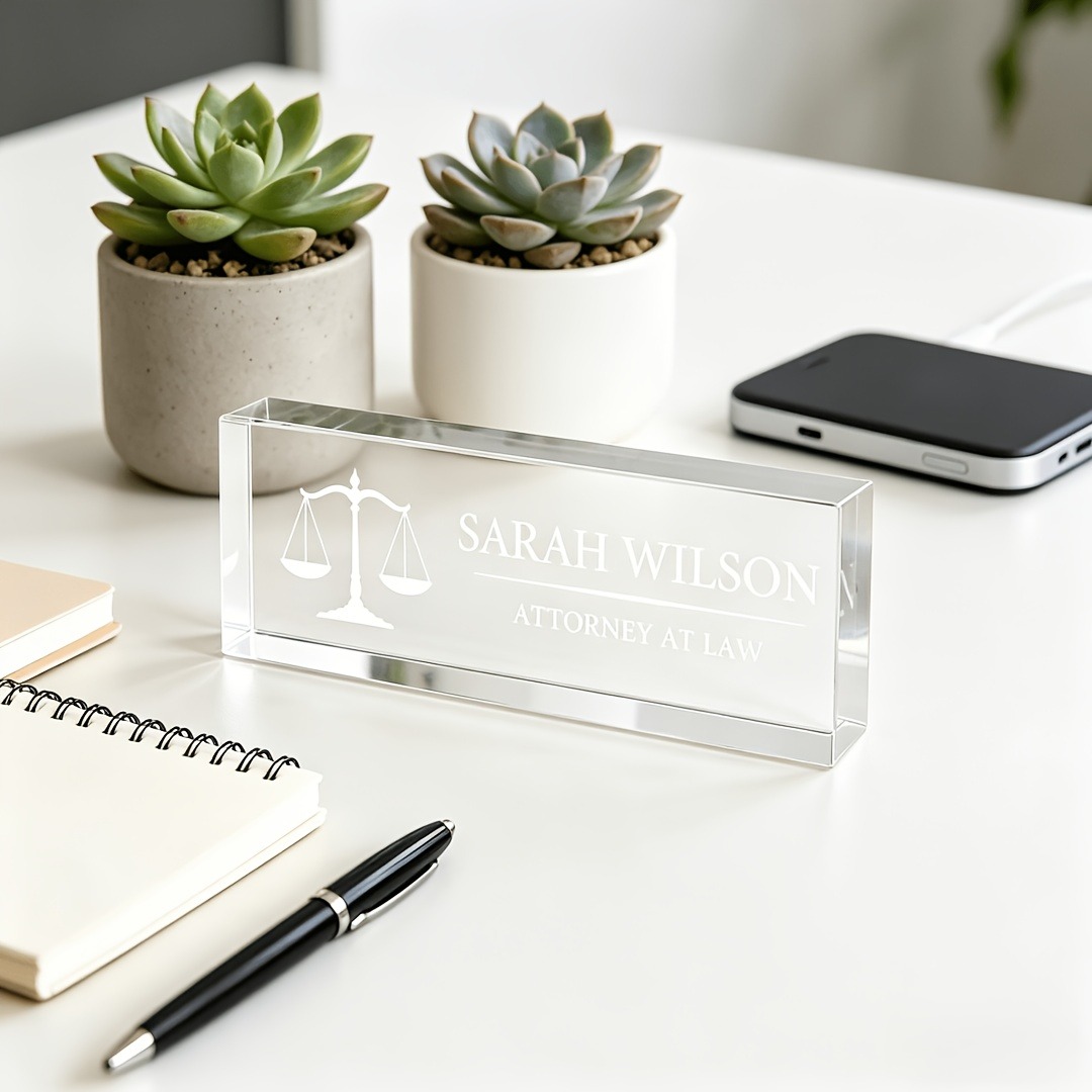 Personalisiertes Acryl-Schreib – Desk Name Plate Bewertung und Preis