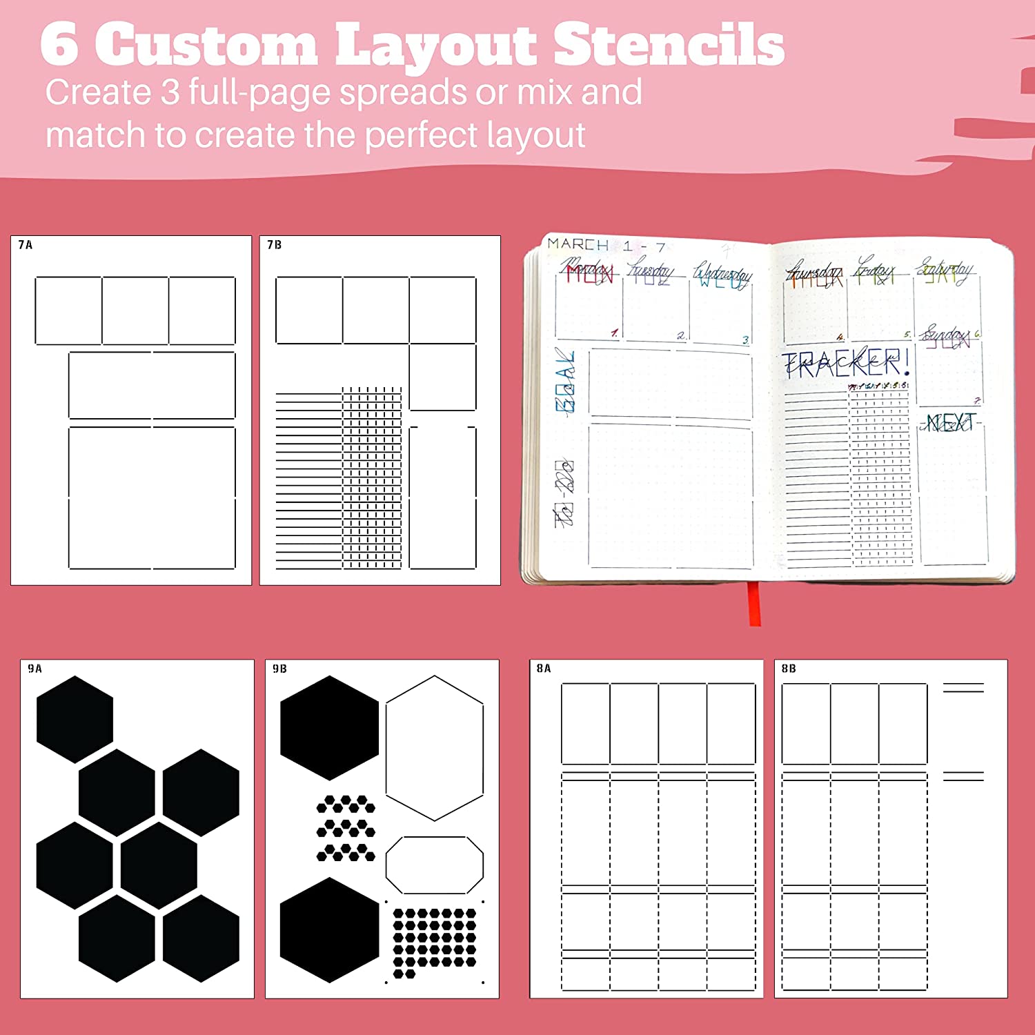 6 packung Reusable Kunststoff  – Notebook Dotted A5 Bewertung und Preis