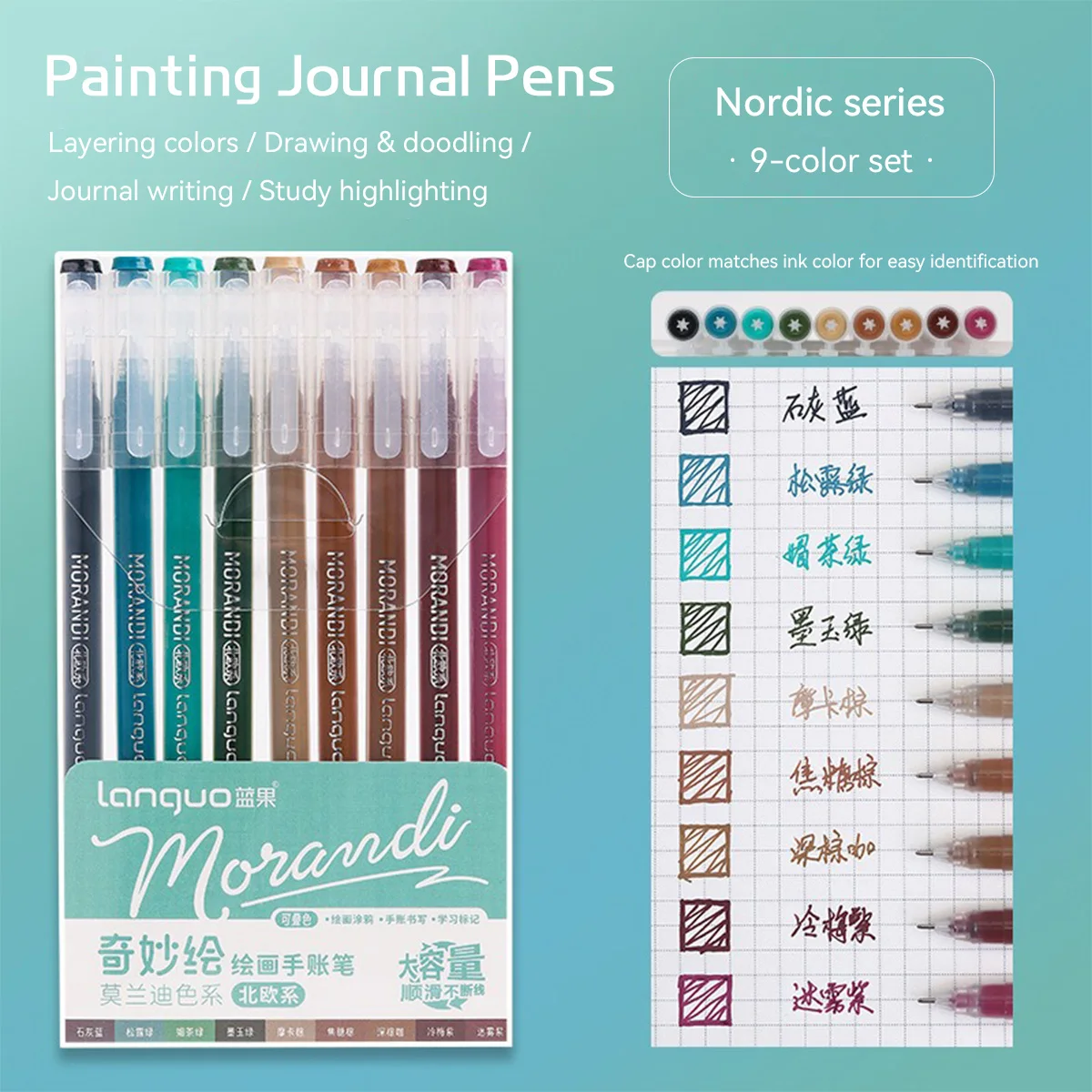 9-teiliges Set Morandi Color 0 – Gel Ink Pen Set Bewertung und Preis