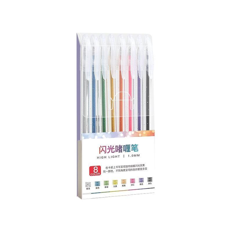 8/12/18 Farben Glitzer-Gelstif – Gel Ink Pen Set Bewertung und Preis