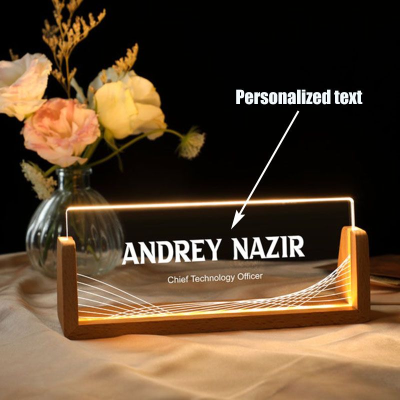 Anpassbares, personalisiertes, – Desk Name Plate Bewertung und Preis