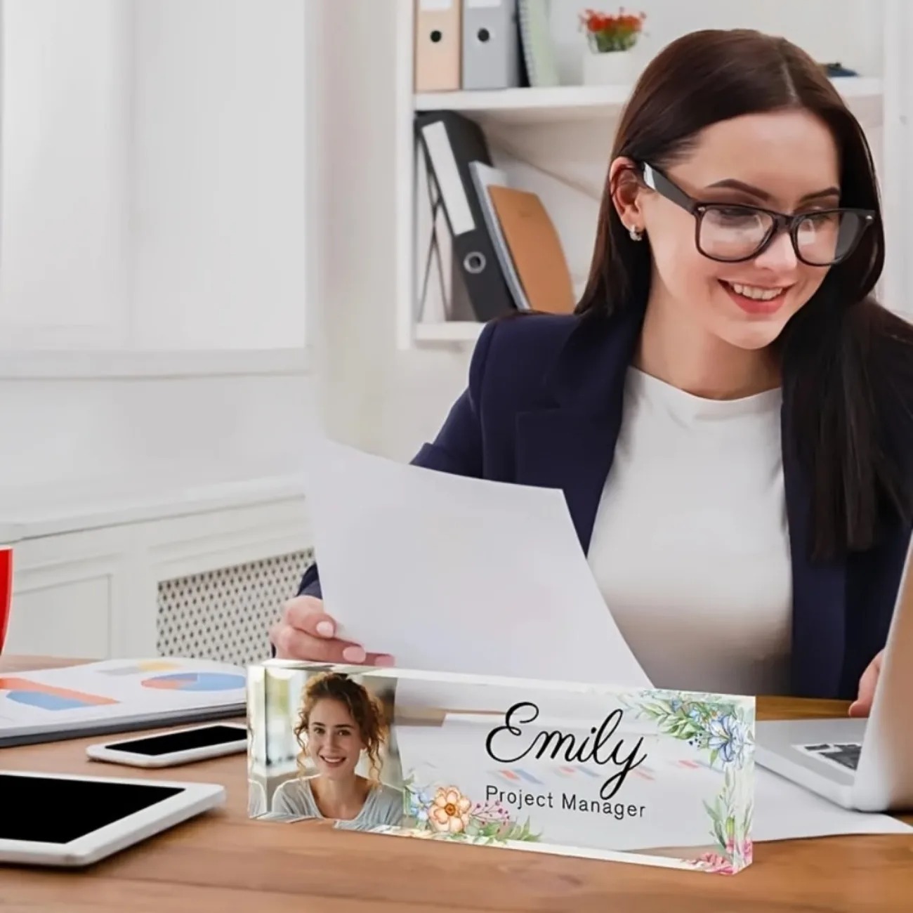 1 Stück personalisiertes flora – Desk Name Plate Bewertung und Preis