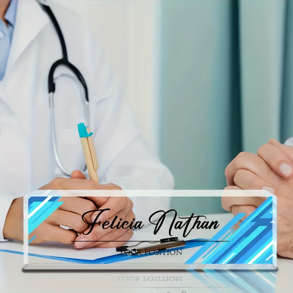1 Stück Individuelles Acryl-Sc – Desk Name Plate Bewertung und Preis