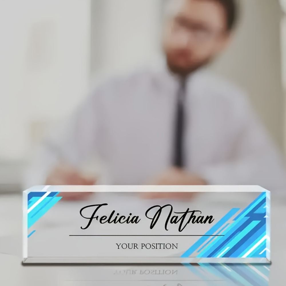 1 Stück Individuelles Acryl-Sc – Desk Name Plate Bewertung und Preis