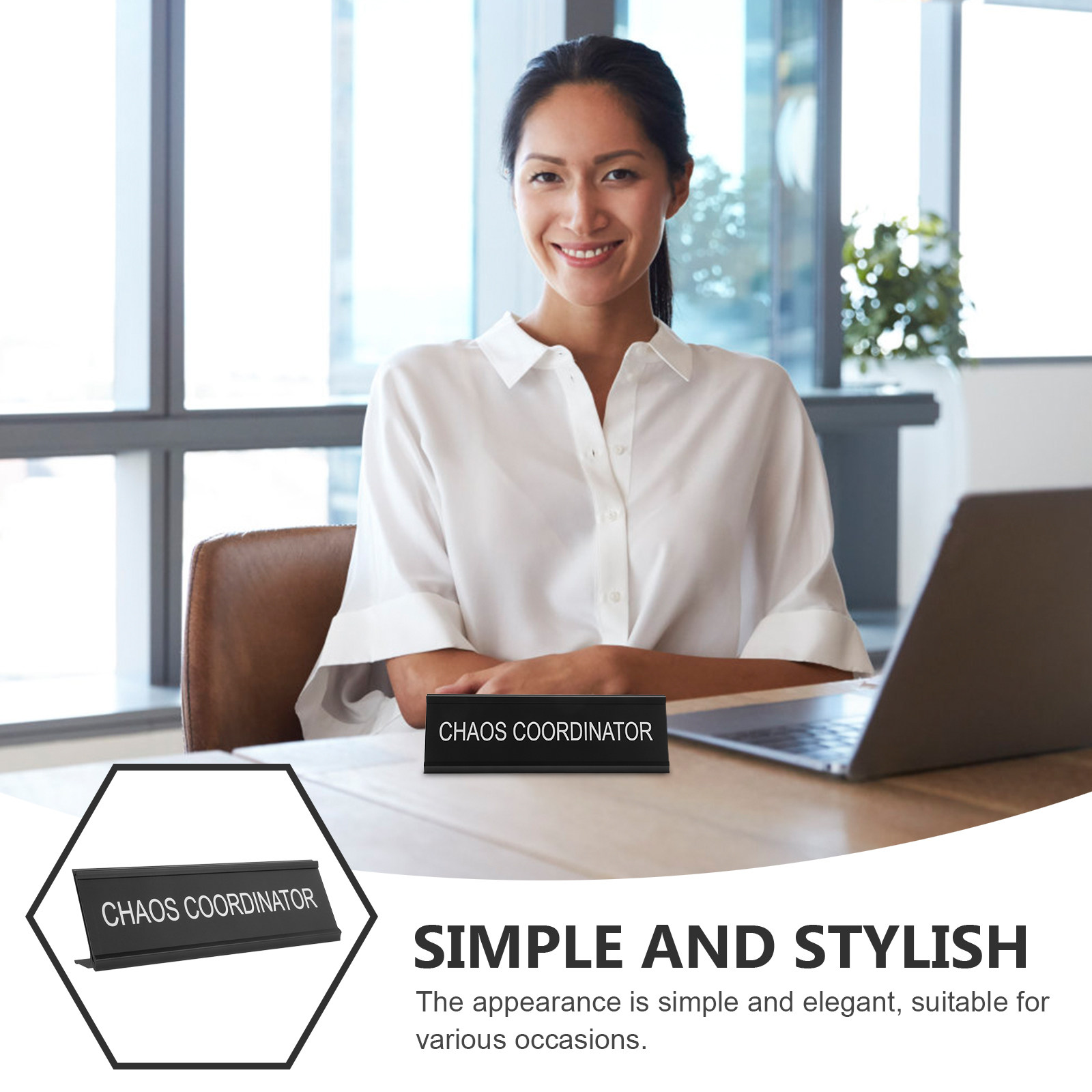 L-förmige Aluminium-Schreibtis – Desk Name Plate Bewertung und Preis