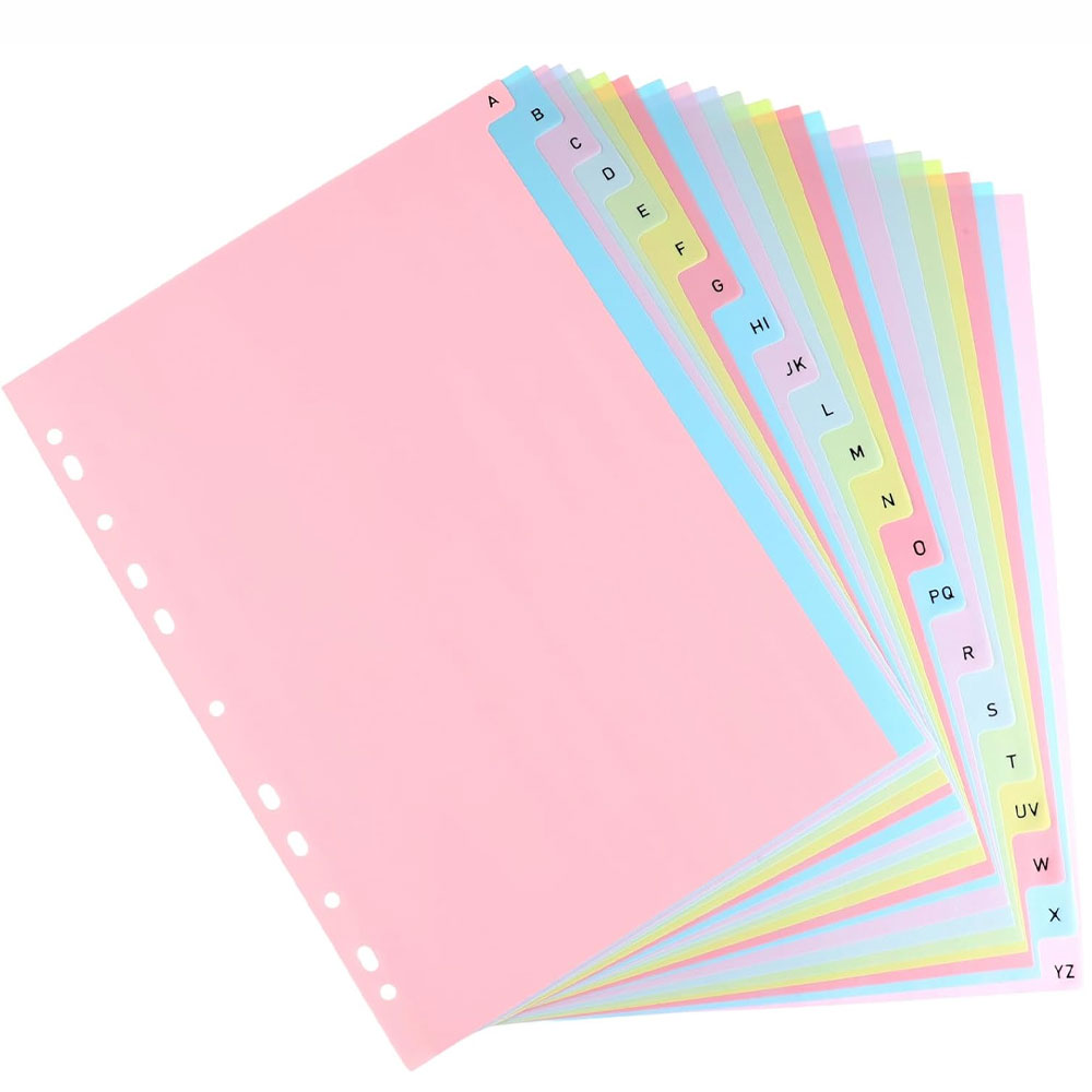 21-seitige A-Z-Alphabet-Ordner – Index Tab Divider Bewertung und Preis