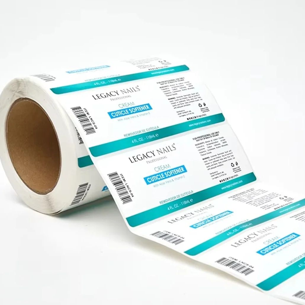 Kundenspezifische wasserfeste  – Sticker Label Roll Bewertung und Preis