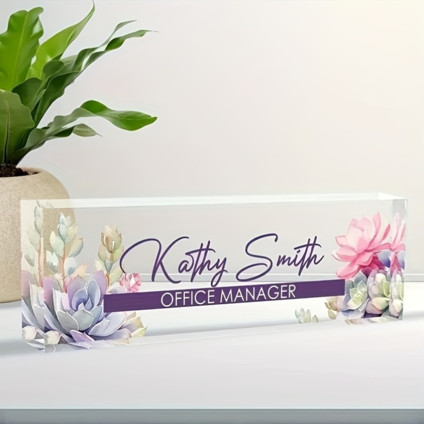 Individuelles 2D-Acryl-Schreib – Desk Name Plate Bewertung und Preis