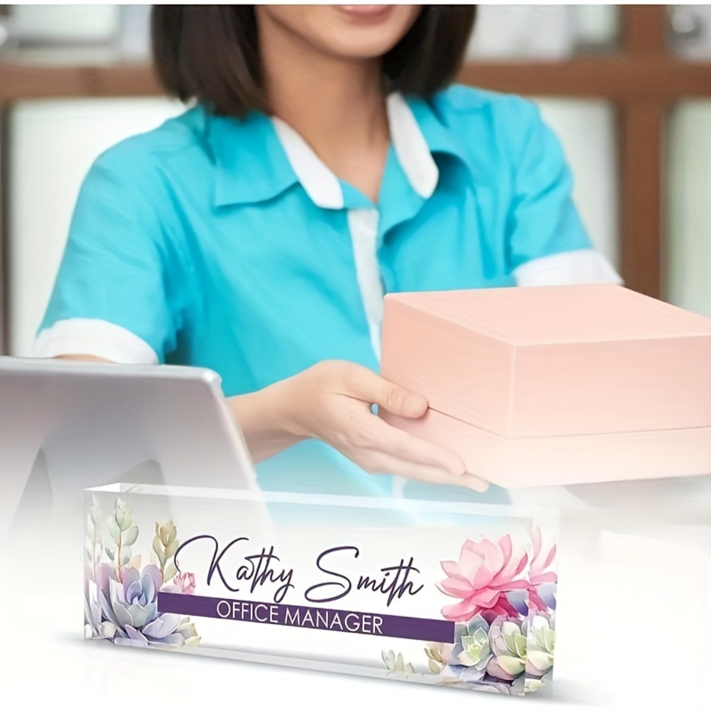 Individuelles 2D-Acryl-Schreib – Desk Name Plate Bewertung und Preis