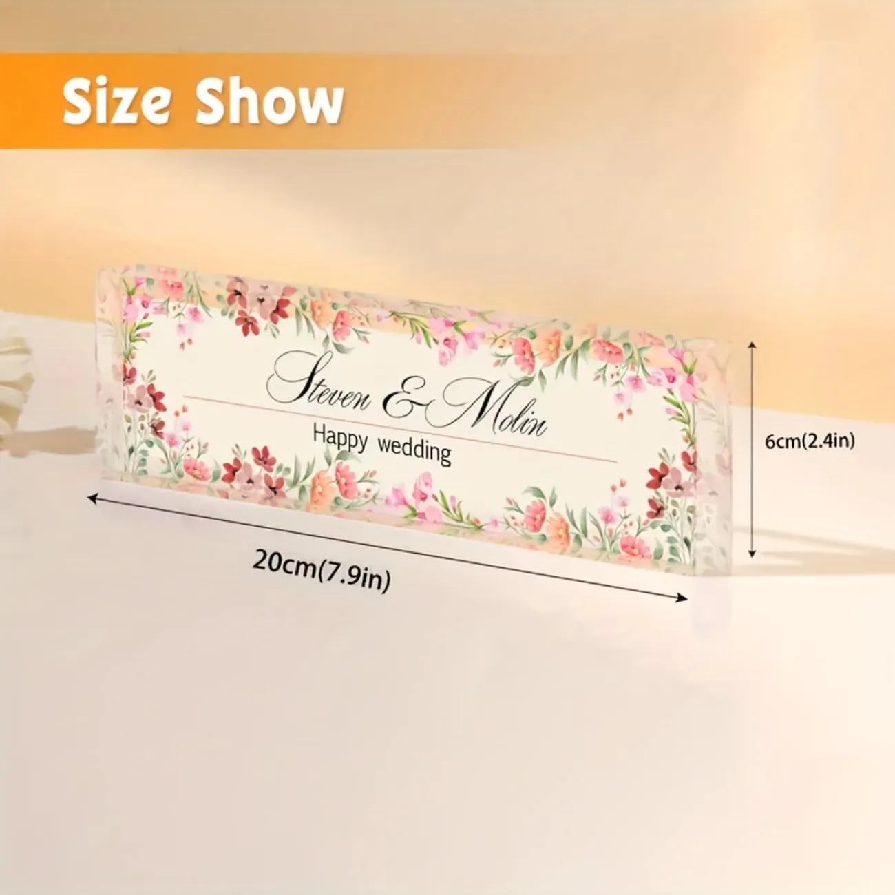 Anpassbares 2D-Acryl-Schreibti – Desk Name Plate Bewertung und Preis